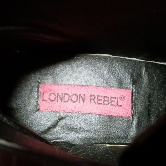 London Rebel boots size 4 with 3 " Chunky heels - Picture 11 of 11
